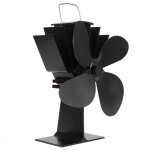 Fdit ventilateur aliment� par la chaleur ventilateur de po�le � bois pour chemin�e � 4 lames muet