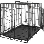 Feandrea cage pour chien avec 2 portes 107 x 70 x 775 cm noir ppd42bk