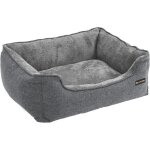 Feandrea lit pour chien housse lavable enmachine en peluche gris pgw10gg