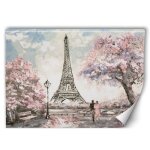 Feeby poster mural xxl paris papier intiss� colle fournie 200x134 cm rose