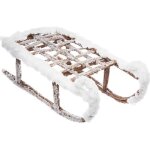 Dcoration de nol - jja - luge en bois - neige - 375 cm - mixte