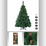 Sapin de no�l artificiel 180cm royal majestic - pied m�tal - feeric lights & christmas