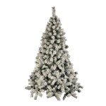 Frie lights&christmas - sapin de nol artificiel effet enneig windy peak - h. 180 cm - blanc