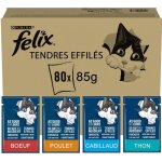 Felix tendres effils en gele - slection mixte - 80x85g - sachets fracheur pour chat adulte