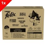 Felix tendres effils en gele - slection mixte thon cabillaud saumon carrelet - 80x85g - sachets fracheur ...