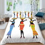 Femme africaine housse de couette ethnique afro parure de lit 140x200cm slim et jeune femme ensembles ... Femme africaine housse de couette ethnique afro parure de lit 140x200cm slim et jeune femme ensembles ...