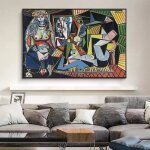 Les femmes dalger de pablo picasso reproductions de peintures sur toile affiches et impressions avec ...