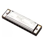 Harmonica diatonique - fender - blues deluxe - 10 trous - m�tal chrom� - tonalit� do