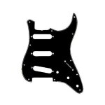 Fender pickguard strat 11 hole sss 3 ply bwb