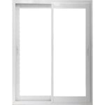 Fenetre coulissante aluminium h105 x l100 blanc 2 vantaux