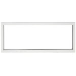 Fentre fixe en aluminium blanc horizontal h60 x l150