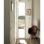 Fenetre fixe en aluminium blanc vertical h215 x l60 cm