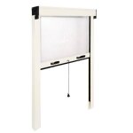 Fentre moustiquaire verticale 140 x 170 h blanc