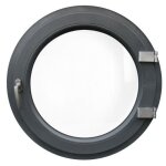 Fenêtre ronde à la française droit 800 mm pvc anthracite lisse 7016 Fenêtre ronde à la française droit 800 mm pvc anthracite lisse 7016