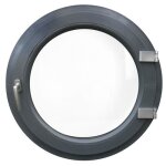 Fentre ronde  la franaise droit 850 mm pvc anthracite structur