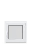 Fen�tre de sous - sol oscillo - battante - vidaxl - 50x50 cm - blanc - pvc et verre - double vitrage ...