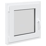 Fen�tre de sous - sol oscillo - battante - wiens - 50x50 cm - blanc - pvc et verre - double vitrage thermique ...