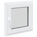 Fen�tre de sous - sol oscillo - battante - wiens - 50x50 cm - blanc - pvc et verre - double vitrage thermique ...