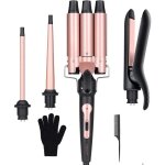 Fer  boucler 3 tete boucleur a cheveux et lisseur cramique plaque onduler fr r 4 barils en 1 professionnel ...