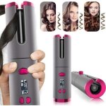 Fer  boucler automatique fer  friser sans fil avec affichage de lcd et minuterie 6 temprature rglable ...