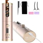 Fer à friser automatique sans fil fer à boucler auto rotatif portable boucleur a cheveux rechargeable ... Fer à friser automatique sans fil fer à boucler auto rotatif portable boucleur a cheveux rechargeable ...