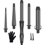 Fer  friser professionnel kipozi 5 en 1 en cramique avec 5 diamtres interchangeables