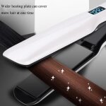 Fer � lisser blanc �lectrique avec �cran lcd en c�ramique tourmaline plaque chauffante large rapide pour ...