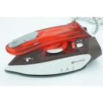 Fer  repasser - voyage de fer - 900w dual tension - semelle antiadhsive - suisse steam - rouge
