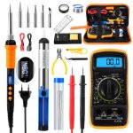 Fer � souder kit professionnel 90w lcd temp�rature r�glable 200 - 500 �c outils de soudage �lectrique ...