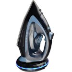 Fer vapeur sans fil 2200 - 2400w réservoir deau 450 ml céramique fer à repasser noir - bleu Fer vapeur sans fil 2200 - 2400w réservoir deau 450 ml céramique fer à repasser noir - bleu