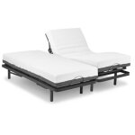 Ferlex lit double �lectrique articul� avec matelas visco�lastique 2x70x190