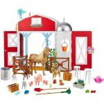 Ferme aux animaux - barbie - sweet orchard farm - 11 animaux - espace de jeu 360 - accessoires inclus ...