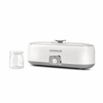 Yaourtire - ferment 4 - 4 bocaux en verre - 20 w - blanc - 135 mm de hauteur