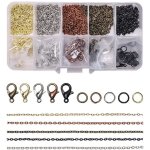 Fermoir bracelet 275 pices fermoir collier anneaux de saut kit fermoir mousqueton bracelet ensemble ...