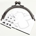Fermoir porte - monnaie - 10 cm - mtal - mixte - adulte