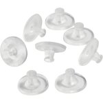 Fermoir poussoir - 10 mm - transparent - 20 pcs - mixte