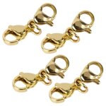 Fermoir rallonge bracelet collier - 30 or26mm double dragon crevette griffe bricolage fabrication bijoux ...