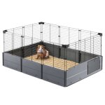 Ferplast cage pour cochons d'inde multipla open 107, 5x72x50 cm noir 442651