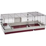 Cage pour petit animal - ferplast - krolik 140 - 142 x 60 x 50 cm - rouge - accessoires inclus Cage pour petit animal - ferplast - krolik 140 - 142 x 60 x 50 cm - rouge - accessoires inclus
