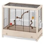 Cage à oiseaux - ferplast - giulietta 6 - 81 x 41 x 64 cm - beige - avec accessoires Cage à oiseaux - ferplast - giulietta 6 - 81 x 41 x 64 cm - beige - avec accessoires