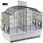 Cage  oiseaux ferplast canto - canari - 71x38x605 cm - gris - intrieur