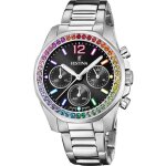 Montre - festina - boyfriend rainbow f20606 / 3 - quartz - acier inoxydable - noir Montre - festina - boyfriend rainbow f20606 / 3 - quartz - acier inoxydable - noir