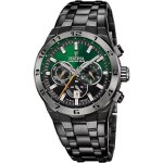 Montre festina chrono bike set f20673 / 2 homme - quartz - acier - cadran vert - etanche 3 atm Montre festina chrono bike set f20673 / 2 homme - quartz - acier - cadran vert - etanche 3 atm