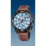Montre homme - festina - f20519 / 1 - cadran bleu ciel - boîte pvd noir - cuir marron Montre homme - festina - f20519 / 1 - cadran bleu ciel - boîte pvd noir - cuir marron
