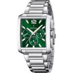 Montre - festina - f20635 / 3 - rectangulaire 38 * 37mm - cadran vert - etanche 50m