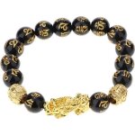 Festivus bracelet obsidienne pixiu chinois - bracelet en pierre naturelle bracelets bouddha perles bracelet ...