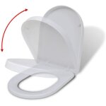 Festnight abattant wc � fermeture en douceur blanc carr�