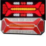 Feu arri�re 12v 24v led 5 fonctions effet n�on clignotant dynamique camion remorque fourgon caravane
