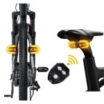 Feu arri�re de v�lo avec clignotants - marque - mod�le - rechargeable par usb - voyant