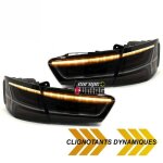 Feux noirs  led dynamiques audi a6 c7 berline look phase 2 pour phase 1 2011 - 2014 (05446)